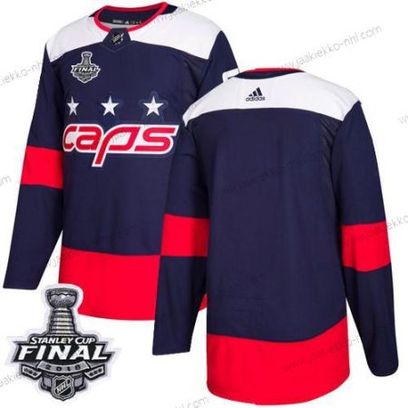 Adidas Miesten Capitals Tyhjä Laivastonsininen Aito 2018 Stadium Series Stanley Cup Final Ommeltu NHL Paita