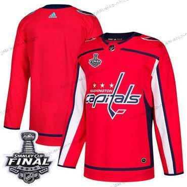 Adidas Miesten Capitals Tyhjä Punainen Kotiottelupaita Aito 2018 Stanley Cup Final Ommeltu NHL Paita