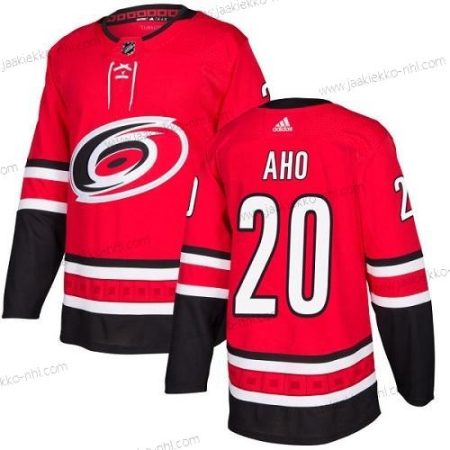 Adidas Miesten Carolina Hurricanes #20 Sebastian Aho Punainen Kotiottelupaita Aito Ommeltu NHL Paita