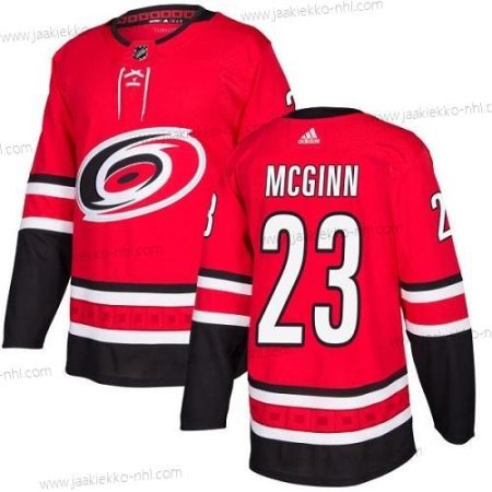 Adidas Miesten Carolina Hurricanes #23 Brock Mcginn Punainen Kotiottelupaita Aito Ommeltu NHL Paita