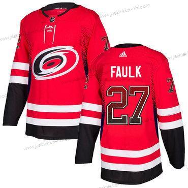 Adidas Miesten Carolina Hurricanes #27 Justin Faulk Punainen Paita