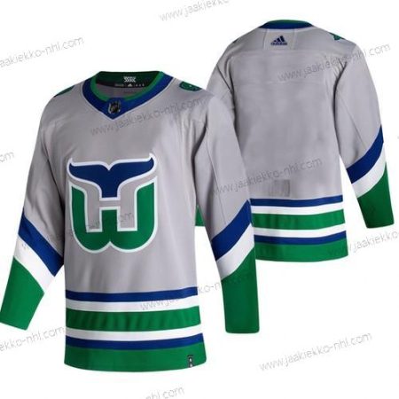 Adidas Miesten Carolina Hurricanes Tyhjä Harmaa 2020-21 Käänteinen Retro Vaihtopaita NHL Paita