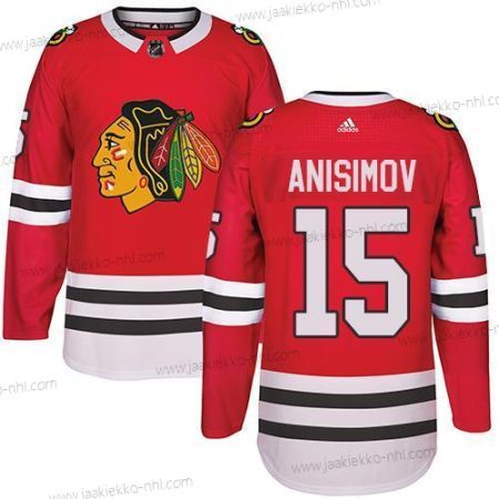 Adidas Miesten Chicago Blackhawks #15 Artem Anisimov Punainen Kotiottelupaita Aito Ommeltu NHL Paita