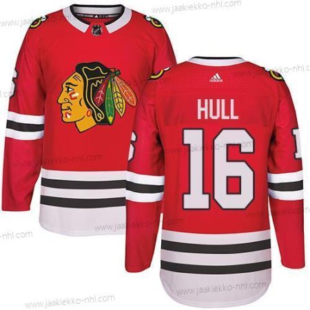 Adidas Miesten Chicago Blackhawks #16 Bobby Hull Punainen Kotiottelupaita Aito Ommeltu NHL Paita