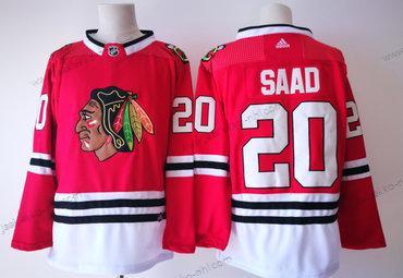 Adidas Miesten Chicago Blackhawks #20 Brandon Saad Punainen Kotiottelupaita Aito Ommeltu NHL Paita