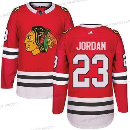 Adidas Miesten Chicago Blackhawks #23 Michael Jordan Punainen Kotiottelupaita Aito Ommeltu NHL Paita