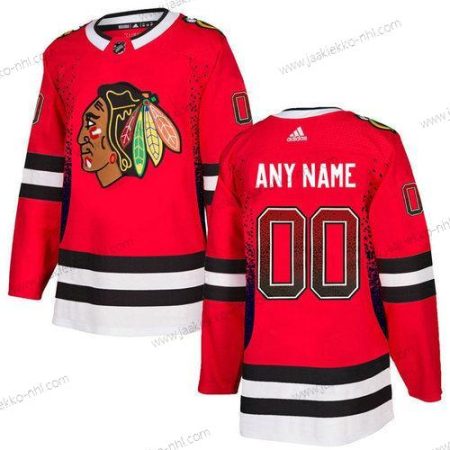 Adidas Miesten Chicago Blackhawks Mukautettu Punainen Paita