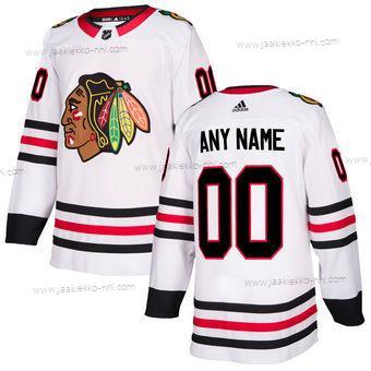 Adidas Miesten Chicago Blackhawks Mukautettu Valkoinen Aito Paita