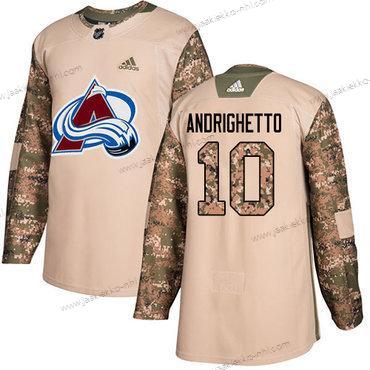 Adidas Miesten Colorado Avalanche #10 Sven Andrighetto Maastokuvio Aito 2017 Veterans Day Ommeltu NHL Paita