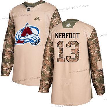 Adidas Miesten Colorado Avalanche #13 Alexander Kerfoot Maastokuvio Aito 2017 Veterans Day Ommeltu NHL Paita