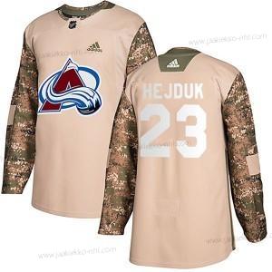 Adidas Miesten Colorado Avalanche #23 Milan Hejduk Aito Veterans Day Harjoitus Maastokuvio Paita