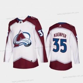 Adidas Miesten Colorado Avalanche #35 Darcy Kuemper Valkoinen Ommeltu NHL Paita