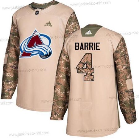 Adidas Miesten Colorado Avalanche #4 Tyson Barrie Maastokuvio Aito 2017 Veterans Day Ommeltu NHL Paita