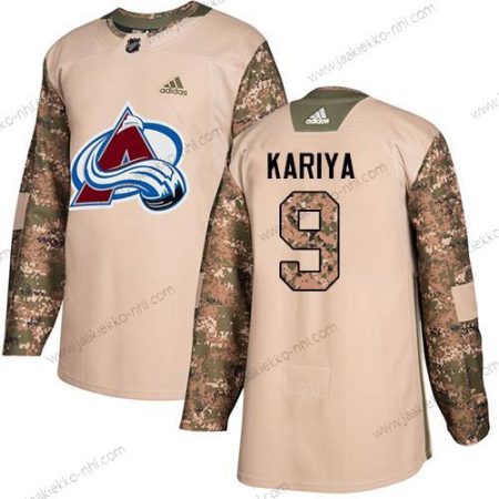 Adidas Miesten Colorado Avalanche #9 Paul Kariya Maastokuvio Aito 2017 Veterans Day Ommeltu NHL Paita