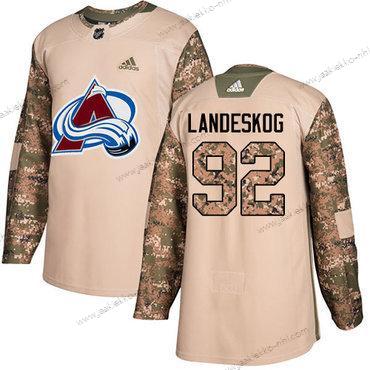 Adidas Miesten Colorado Avalanche #92 Gabriel Landeskog Maastokuvio Aito 2017 Veterans Day Ommeltu NHL Paita