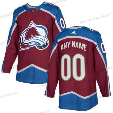 Adidas Miesten Colorado Avalanche Mukautettu Punainen Kotiottelupaita Aito Ommeltu NHL Paita