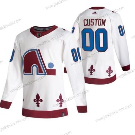 Adidas Miesten Colorado Avalanche Mukautettu Valkoinen 2020-21 Vaihtopaita Aito Pelaaja NHL Paita