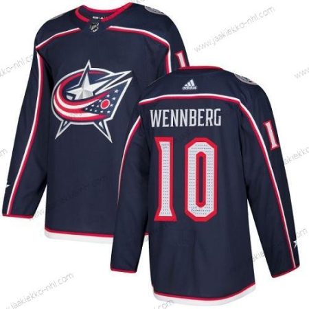 Adidas Miesten Columbus Blue Jackets #10 Alexander Wennberg Laivastonsininen Sininen Kotiottelupaita Aito Ommeltu NHL Paita