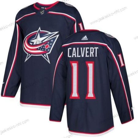 Adidas Miesten Columbus Blue Jackets #11 Matt Calvert Laivastonsininen Sininen Kotiottelupaita Aito Ommeltu NHL Paita