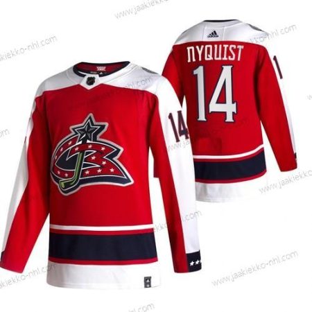 Adidas Miesten Columbus Blue Jackets #14 Gustav Nyquist Punainen 2020-21 Käänteinen Retro Vaihtopaita NHL Paita