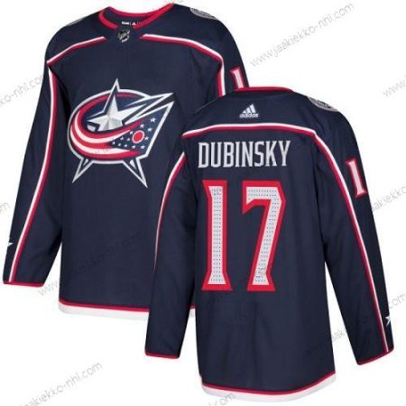 Adidas Miesten Columbus Blue Jackets #17 Brandon Dubinsky Laivastonsininen Sininen Kotiottelupaita Aito Ommeltu NHL Paita