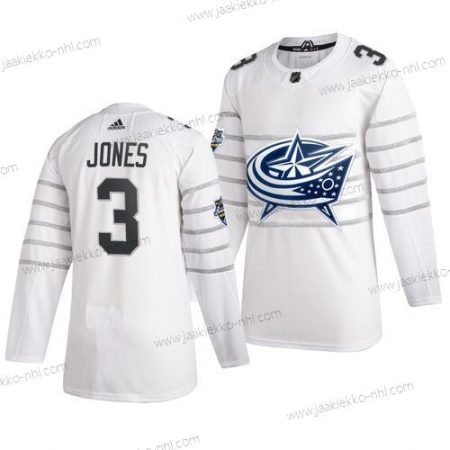 Adidas Miesten Columbus Blue Jackets #3 Seth Jones Valkoinen 2020 NHL All-Star Game Paita