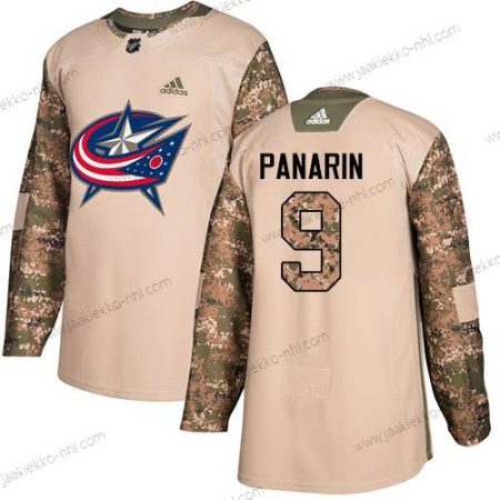 Adidas Miesten Columbus Blue Jackets #9 Artemi Panarin Maastokuvio Aito 2017 Veterans Day Ommeltu NHL Paita