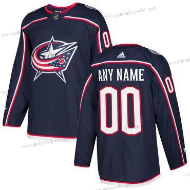 Adidas Miesten Columbus Blue Jackets Mukautettu Laivastonsininen Sininen Kotiottelupaita Ommeltu NHL Jääkiekko Paita