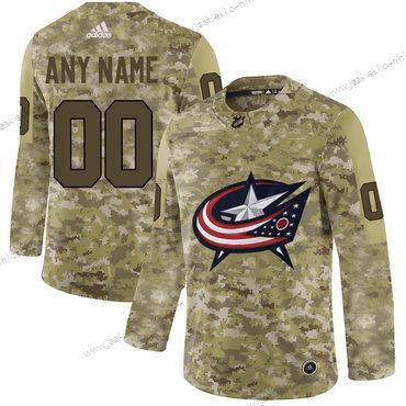 Adidas Miesten Columbus Blue Jackets Mukautettu Maastokuvio Paita