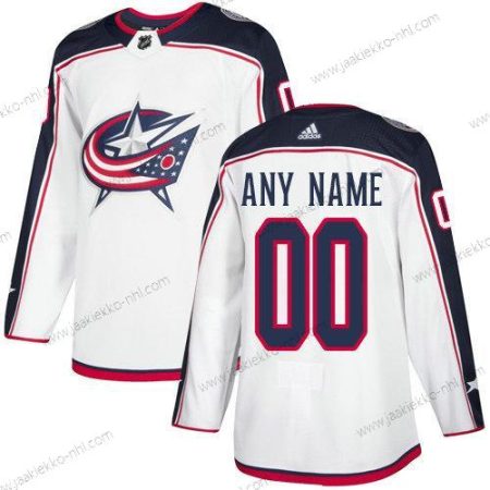 Adidas Miesten Columbus Blue Jackets Mukautettu NHL Aito Valkoinen Paita