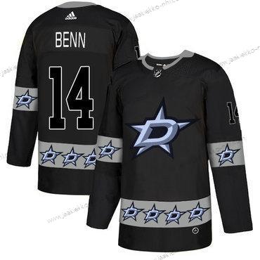 Adidas Miesten Dallas Stars #14 Jamie Benn Musta Maajoukkue Logos Paita