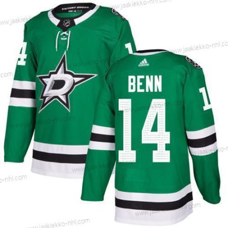 Adidas Miesten Dallas Stars #14 Jamie Benn Vihreä Kotiottelupaita Aito Ommeltu NHL Paita