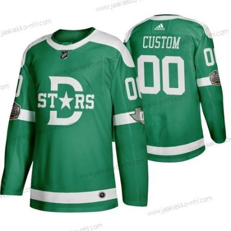 Adidas Miesten Dallas Stars Mukautettu Vihreä 2020 Talvi Klassinen Retro NHL Paita