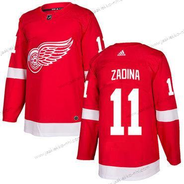 Adidas Miesten Detroit Red Wings #11 Filip Zadina Punainen Kotiottelupaita Aito NHL Paita