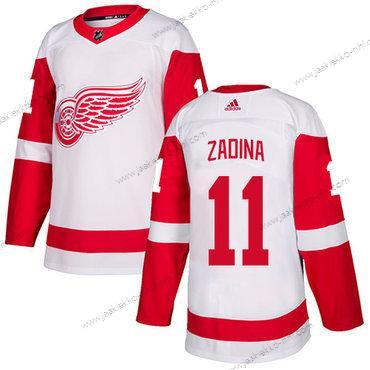 Adidas Miesten Detroit Red Wings #11 Filip Zadina Valkoinen Aito NHL Paita