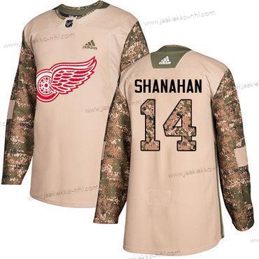 Adidas Miesten Detroit Red Wings #14 Brendan Shanahan Maastokuvio Aito 2017 Veterans Day Ommeltu NHL Paita