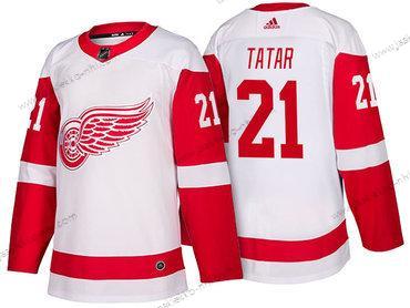 Adidas Miesten Detroit Red Wings #21 Tomas Tatar Valkoinen 2017-2018 Jääkiekko Ommeltu NHL Paita