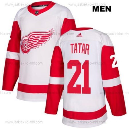 Adidas Miesten Detroit Red Wings #21 Tomas Tatar Valkoinen Kolmas paita Aito NHL Paita