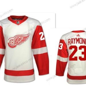 Adidas Miesten Detroit Red Wings #23 Lucas Raymond Valkoinen Road Aito NHL Paita