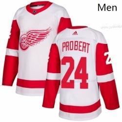 Adidas Miesten Detroit Red Wings 24 Bob Probert Aito Valkoinen Kolmas paita NHL Paita