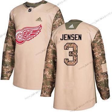 Adidas Miesten Detroit Red Wings #3 Nick Jensen Maastokuvio Aito 2017 Veterans Day Ommeltu NHL Paita