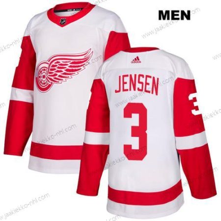 Adidas Miesten Detroit Red Wings #3 Nick Jensen Valkoinen Kolmas paita Aito NHL Paita