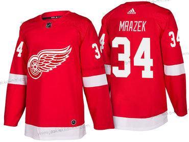 Adidas Miesten Detroit Red Wings #34 Petr Mrazek Punainen Kotiottelupaita 2017-2018 Jääkiekko Ommeltu NHL Paita