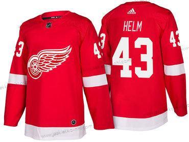 Adidas Miesten Detroit Red Wings #43 Darren Helm Punainen Kotiottelupaita 2017-2018 Jääkiekko Ommeltu NHL Paita