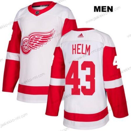 Adidas Miesten Detroit Red Wings #43 Darren Helm Valkoinen Kolmas paita Aito NHL Paita