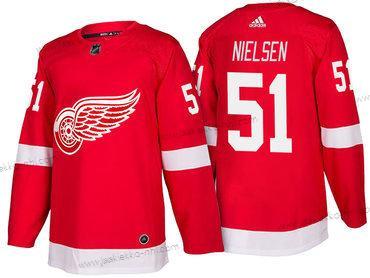 Adidas Miesten Detroit Red Wings #51 Frans Nielsen Punainen Kotiottelupaita 2017-2018 Jääkiekko Ommeltu NHL Paita