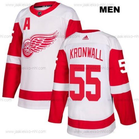 Adidas Miesten Detroit Red Wings #55 Niklas Kronwall Valkoinen Kolmas paita Aito NHL Paita