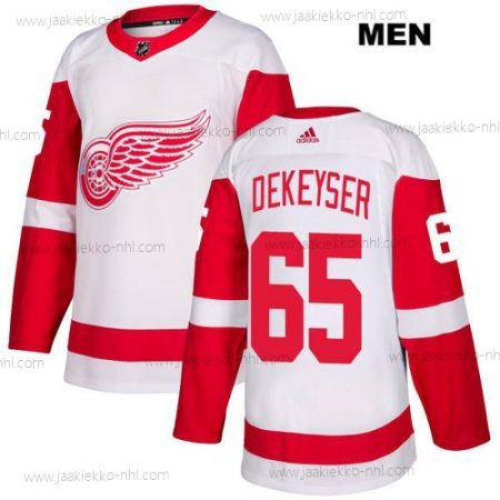 Adidas Miesten Detroit Red Wings #65 Danny Dekeyser Valkoinen Kolmas paita Aito NHL Paita