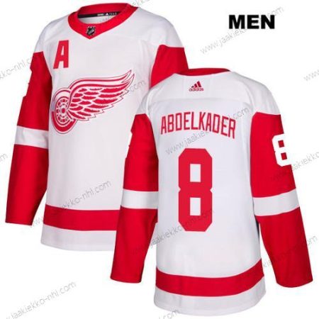 Adidas Miesten Detroit Red Wings #8 Justin Abdelkade Valkoinen Kolmas paita Aito NHL Paita