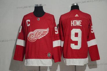 Adidas Miesten Detroit Red Wings #9 Gordie Howe Punainen Kotiottelupaita 2017-2018 Jääkiekko Ommeltu NHL Paita